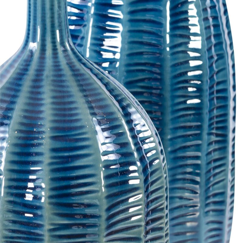 Uttermost Bixby Blue Vases, S/2 image number 1